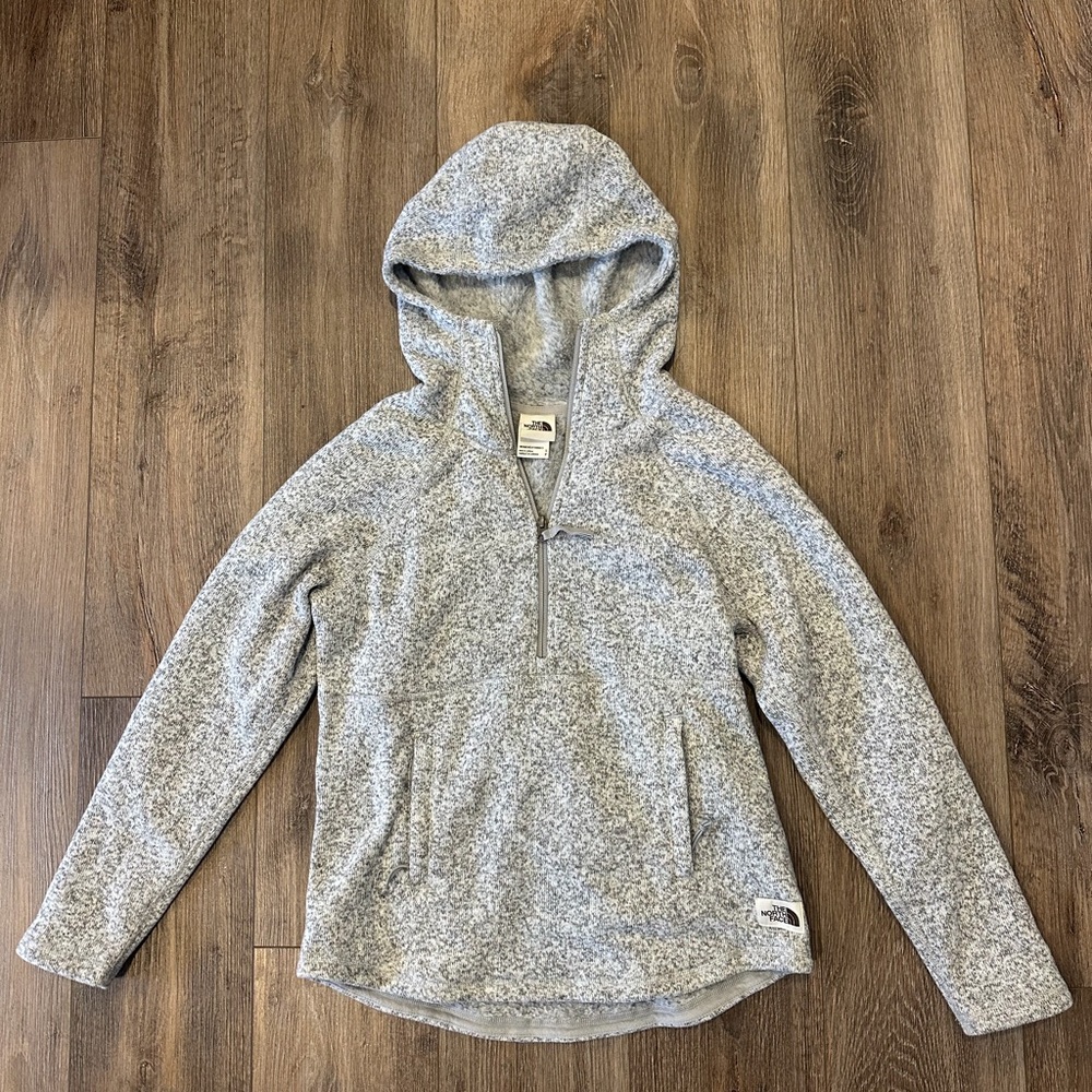 The North Face Women's Heather Gray Hooded Sweater
